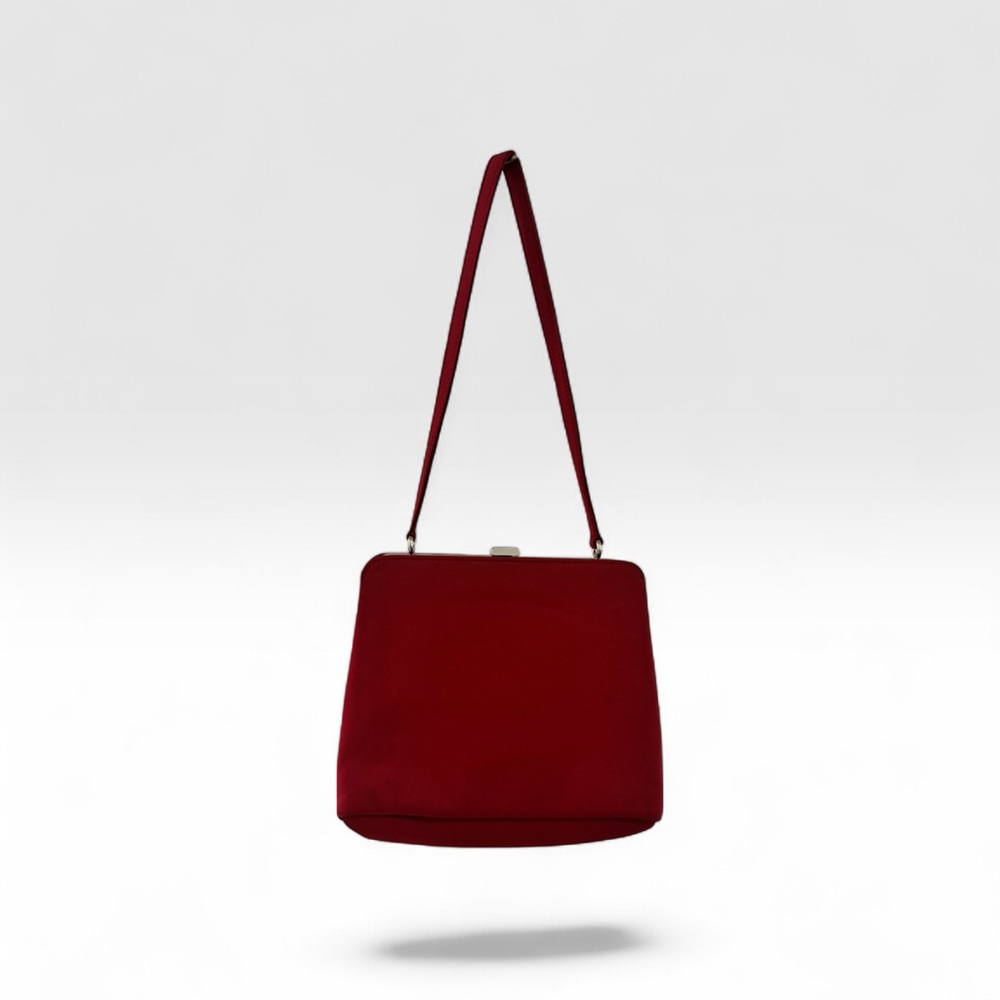 Vintage Esprit Deep Red Shoulder Bag